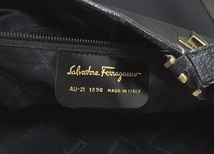 no16797 Ferragamo サルヴァトーレフェラガモ イタリア製 AU-21 1896 レザー ナイロン ショルダー トート バッグ_画像7