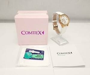 時計　COMTEX　C.143.21　レディース　ローズゴールド　クォーツ　電池交換済み　稼働品　/　コムテックス　腕時計