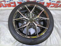 送料無料 社外アルミ ROJAM メッキ 20×8.5J +35 114.3×5H + BRIGESTONE ALENZA 001 245/45R20 99V 2019年 8.5ｍｍ 中古 1本_画像1