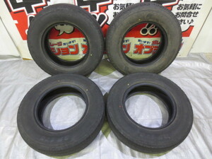 送料無料 DUNLOP SP 175N 195/80R15 107/105L LT 8分山 中古 4本 ラジアル ハイラックス NVキャラバンワゴン キャラバン ボンゴフレディ