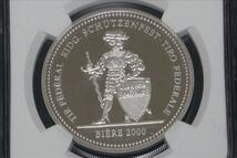 ♪　【送料無料】 ２０００ スイス射撃祭 ５０フラン 銀貨 プルーフ ヴォー州 ビエール ／ＮＧＣ ＰＦ６９ ULTRA CAMEO　♪_画像2