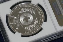 ♪　【送料無料】 ２０００ スイス射撃祭 ５０フラン 銀貨 プルーフ ヴォー州 ビエール ／ＮＧＣ ＰＦ６９ ULTRA CAMEO　♪_画像6