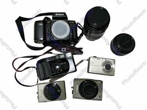 ★ジャンク品★　カメラ　レンズ　デジカメ　7点セット　Canon/キャノン　CASIO/カシオ