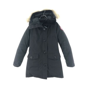 VV CANADA GOOSE Canada Goose lady's griffin tag BRONTE PARKAb long te down coat XS 2603JL black a little scratch . dirt equipped 