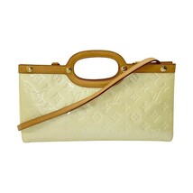 ◆◆ LOUIS VUITTON ルイヴィトン ノワゼット ロクスバリー・ドライブ パテントレザー M91372 イエロー やや傷や汚れあり_画像1