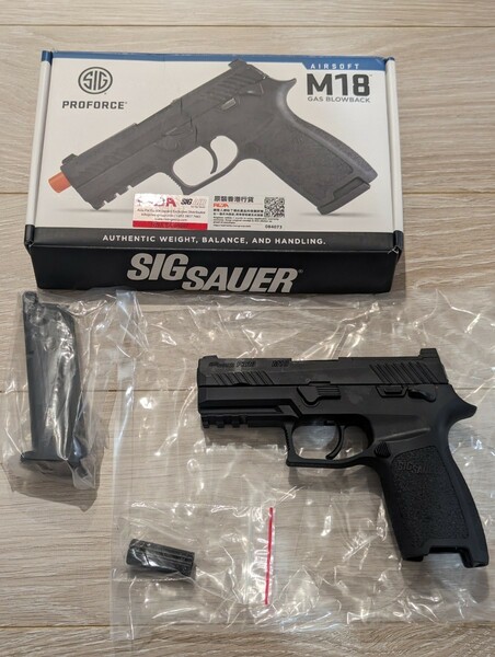 送料無料 Sig Air / VFC SIG P320 M18 ブラック GBB ガスガン 正式ライセンス品 米軍 シグ コンパクト トイガン