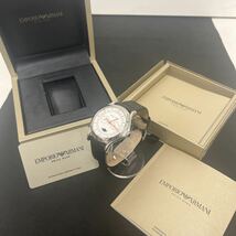 【稼動品】EMPORIO ARMANI エンポリオアルマーニ ARS4209 スイスメイド メンズ腕時計 クォーツ クロノグラフ ムーンフェイズ 腕時計 時計 _画像1