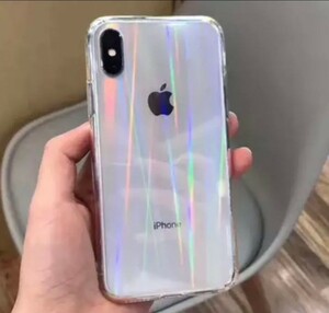 【iPhoneX/XS】オーロラiPhoneケース クリアケース スマホ iPhoneケース