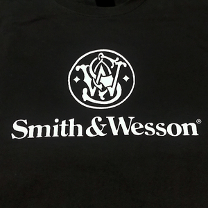 送料無料【S&W】Smith & Wesson/ ブラック★選べる5サイズ/S M L XL 2XL/ヘビーウェイト 5.6オンス