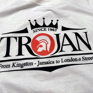 送料込 【Trojan Records】トロージャン レーベル / ホワイト★選べる5サイズ/S M L XL 2XL/ヘビーウェイト 5.6オンス