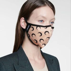 MARINE SERRE マリーン セル クレセント ムーン 三日月 柄 フェイス マスク フェイスカバー 男女兼用 ユニセックス