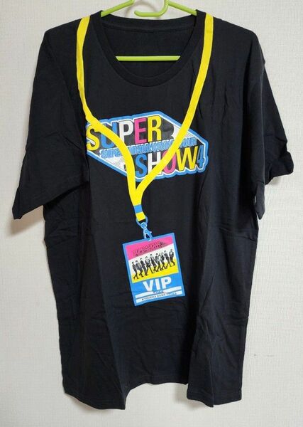 【未使用】SUPER JUNIOR　SUPER SHOW4 ロゴTシャツ(L)