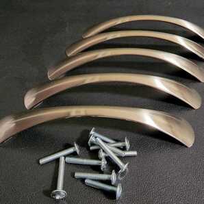 ヨーロッパ製 引き出し 扉用ハンドル 取っ手 つまみ(5セット)クロム