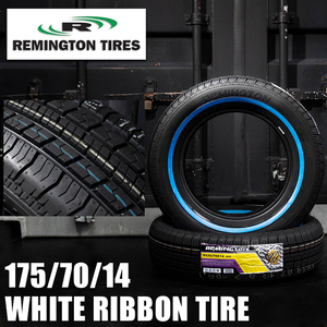 REMINGTON ホワイトリボンタイヤ 175/70R14　2本（レミントン）　＜ローライダー/USDM/インパラ/タウンカー/キャデ/カプリス＞