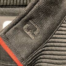 【FJ】フットジョイ ゴルフ メンズ ニットジャケット XLサイズ ブラック ジップアップ 送料無料_画像3