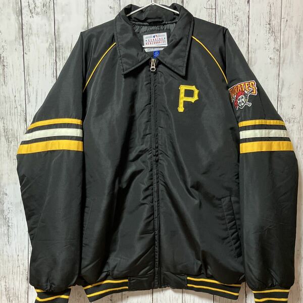 【GⅢ】MLB Pittsburgh Pirates パイレーツ グランドコート 中綿ジャケット L/Gサイズ ビッグシルエット 希少 送料無料