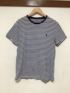 う1263 POLO RALPH LAUREN ラルフローレン ボーダー 半袖Tシャツ S ネイビー/ホワイト