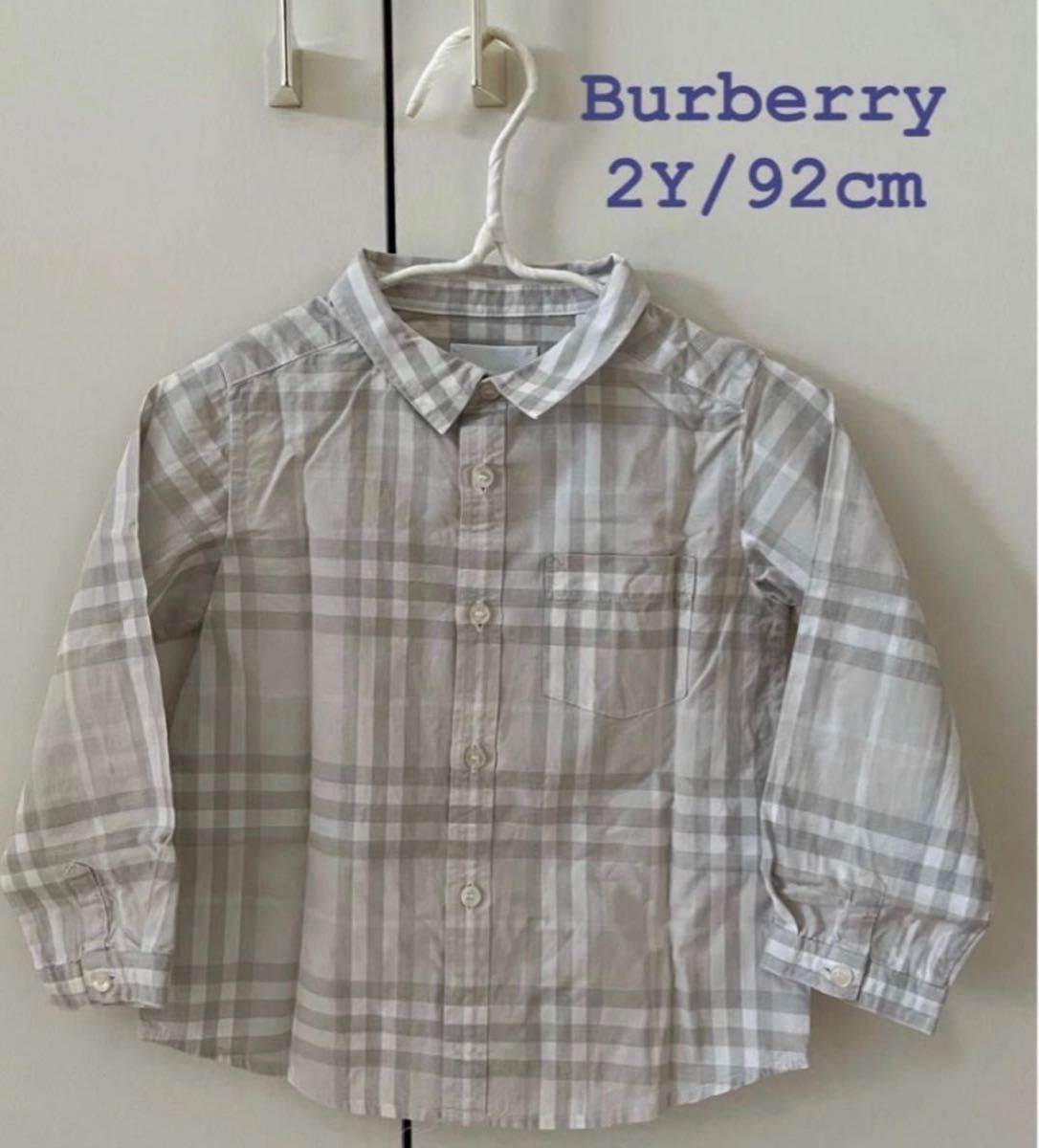 BURBERRY バーバリー キッズ 半袖シャツ バーバリーチェック 2y 92cm