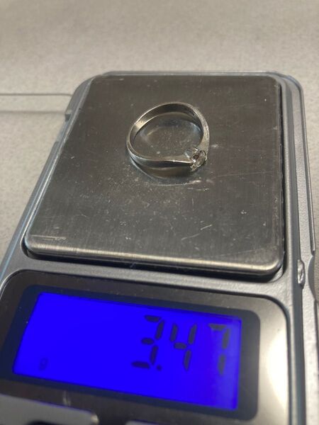 pt900 リング ダイヤ 0.34ct 9号 プラチナリング 刻印