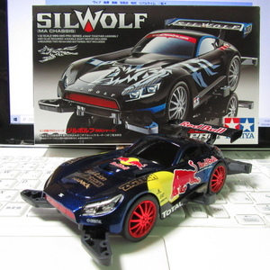  Mini 4WD Jill boruf has painted body Red Bull specification ( carbon decal navy blue tere urethane clear F1 drift )