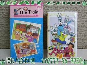 MA60 ECC/NHK Little E Train/ペッピーキッズ えいごではなそう CD/VHS ビデオ セット 子供/子ども 英会話 教材セット 英語