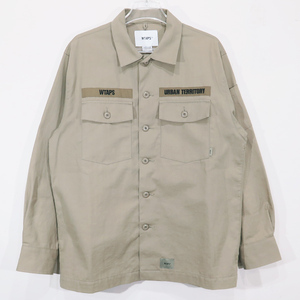 WTAPS ダブルタップス 21AW BUDS/LS/COTTON.SERGE 212BRDT-SHM02 バッツロングスリーブシャツ コットン 長袖 ロングスリーブ