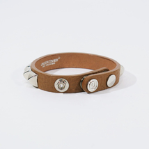 UNDERCOVER アンダーカバー PYLAMID STUDS LEATHER BRACELET UC2B4A02 スタッズ レザー ブレスレット ブラウン SEZ_画像2