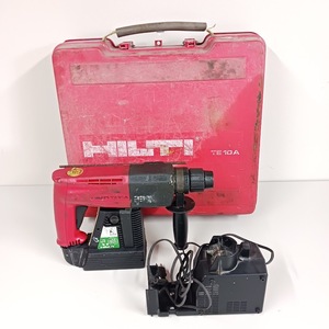 【送料無料/1円スタート！】ヒルティ HILTI ハンマードリル TE10A バッテリー 充電器 純正ケース付き ジャンク