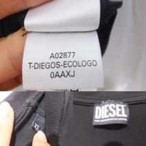 DIESEL ディゼル ロゴプリントTシャツ サイズXL ブラック トップス メンズ_画像3