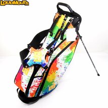 ★LOUDMOUTH ラウドマウス LM-CB0010 スタンド キャディバッグ 8.5型 Drop Cloth（001）ドロップクロス★_画像1