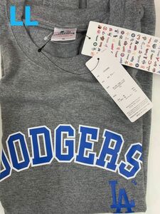 LLサイズ グレー LAドジャース Tシャツ Dodgers