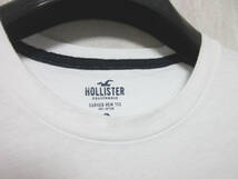 ホリスター Hollister 半袖 Tシャツ ムラ染め カットソー 白 紺 S 亥3461_画像3