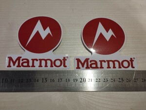 marmot ステッカー　２枚セット　アウトドア　アウトドアステッカー　キャンプ　マーモット