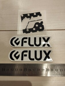 FLUX ステッカー　3枚セット　スノーボードステッカー　スノボ　フラックス　フラックスステッカー　FLUX BINDING