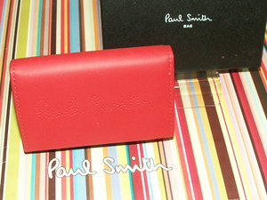 PWD912-① new goods genuine article Paul Smith punching Logo business card | card storage 