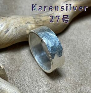 R59 Calen Silver Ring Flat Wide Plain Silver 27 с R59 CA-185 RF 27