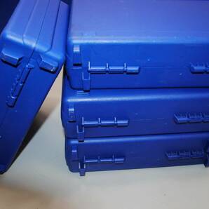 ★ね1000●プラ製の持ち運びケース16点●ブルー/小型/ツールボックス/ストレージボックス/書類ケース/収納ケース/収納箱の画像6