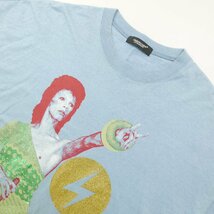 UNDERCOVER アンダーカバー David Bowie デヴィッド ボウイ ビックシルエット フリーサイズ 半袖Tシャツ BLUE F_画像3