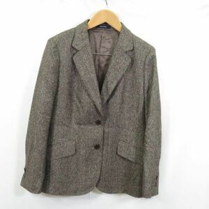 Aquascutum シルク混 ツイード テーラードジャケット/アクアスキュータム 0902