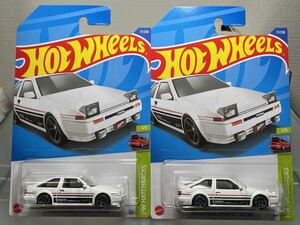 Hot Wheels Hot TOYOTA AE86 SPRINTER TRUENO HW HACHBACKS トヨタ ハチロク スプリンター トレノ 2台セット