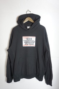 極美品 21SS The Black Eye Patch ブラックアイパッチ × Wasted Youth ウエステッドユース RIORITY LABEL HOODIE パーカー 黒L本物 503N▲