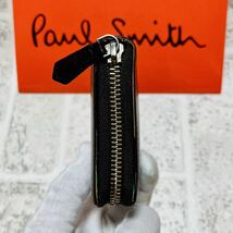 人気モデル ポールスミス PaulSmith アーティストストライプポップ 長財布 ロングウォレット ラウンドファスナー PSC517 ブラウン 8518_画像5