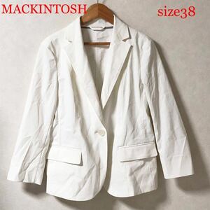 MACKINTOSH LONDON Macintosh London single jacket 1. button size38(M size corresponding ) made in Japan three . association white 