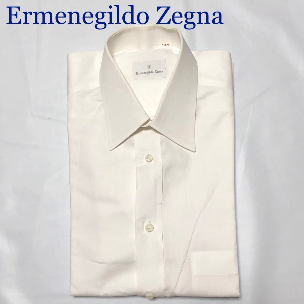 未使用同然 Ermenegildo Zegna エルメネジルドゼニア コットンYシャツ