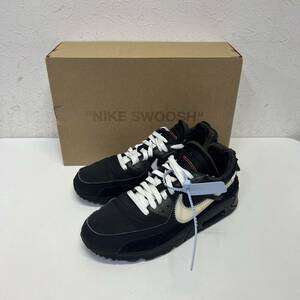 OFF-WHITE NIKE AIR MAX 90 THE10 Black/CORN AA7293-001 size 9.5 オフホワイト ナイキ エアマックス90 ザテン ブラック コーン 25.5cm