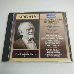 Kodaly: Choral Music Vol 3 / Sapszon, Andor, Szabo, et al