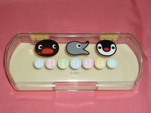  ultra rare! retro PINGU Pingu character glasses case made in Japan ①