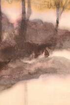 【掛軸】〈林風眠〉『山水図』 （紙本肉筆）/ 中国画 人物図 山水図 花鳥図 日本 時代物 古画 掛け軸923_画像7