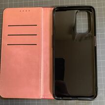 2305292 galaxy a54 5g scg15 case Zouzt 合成皮革 財布型 カード収納 ベルトなし マグネット スタンド - ピンク+ローズレッド_画像3