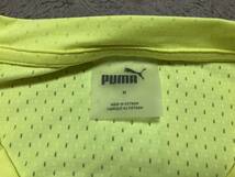 ★美品★PUMA プーマ メッシュ Tシャツ 蛍光イエロー メンズ Mサイズ 黄色 蛍光グリーン DRYCELL ドライセル_画像3